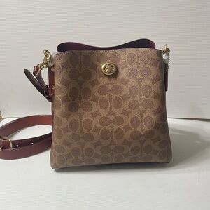 Coach Signature Logo Willow Bucket Bag